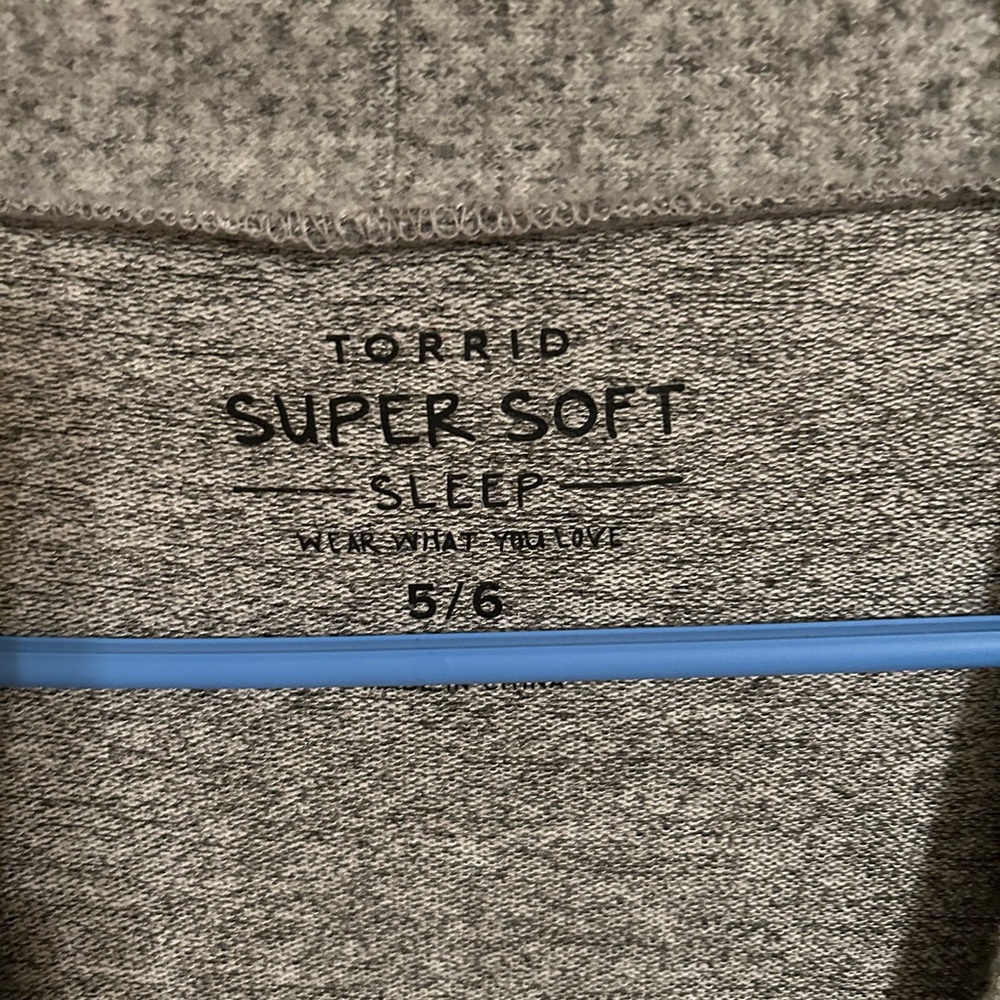 Torrid Gray Super Soft Sleepwear - Picture 2 of 4
